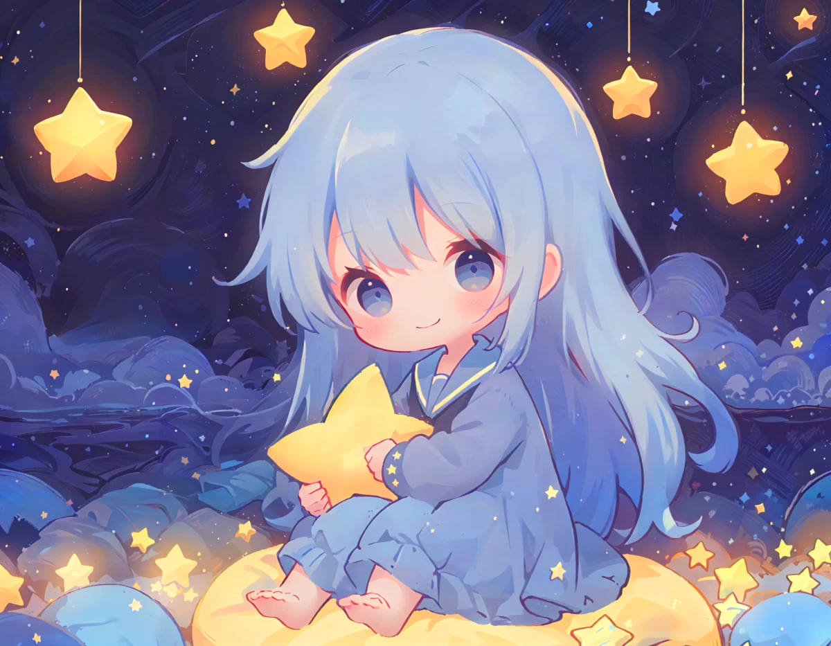 ふわふわ星の夜