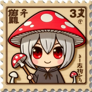 きのこの魔女の切手