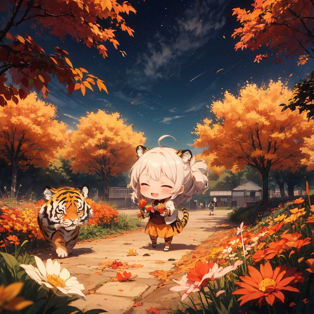 ちびちびしい虎さんがいたよ