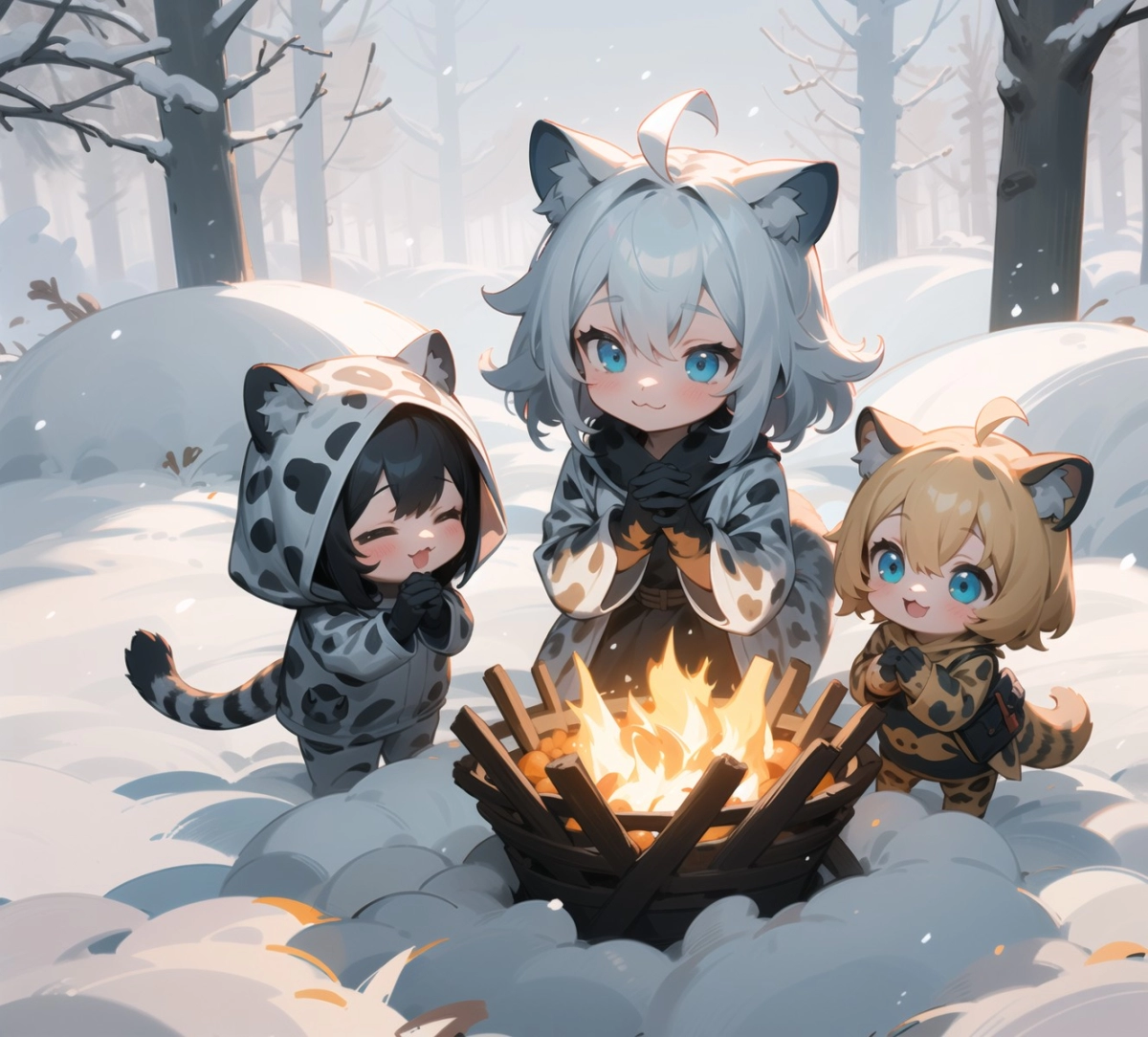 ここは暖かいね