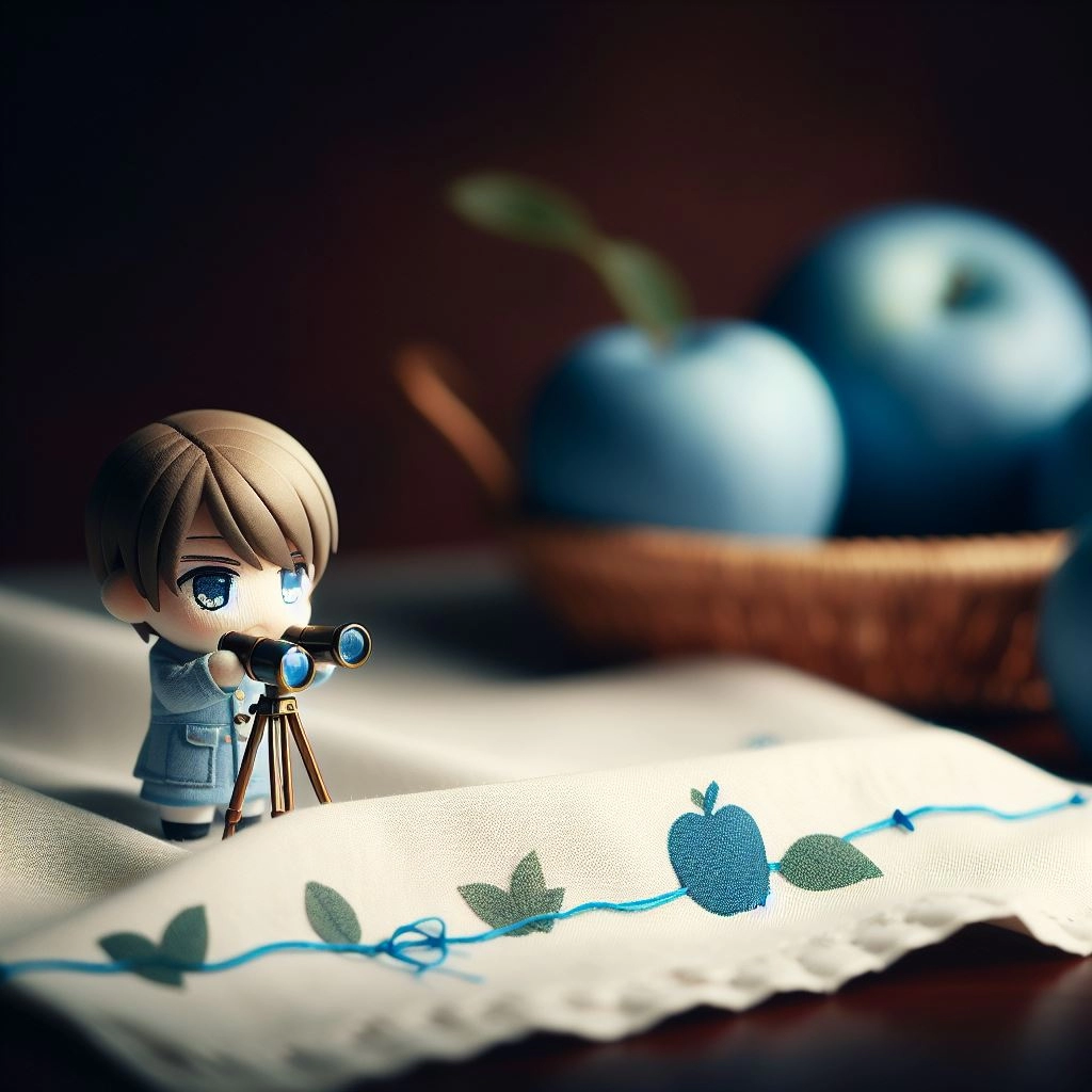 双眼鏡を覗く人