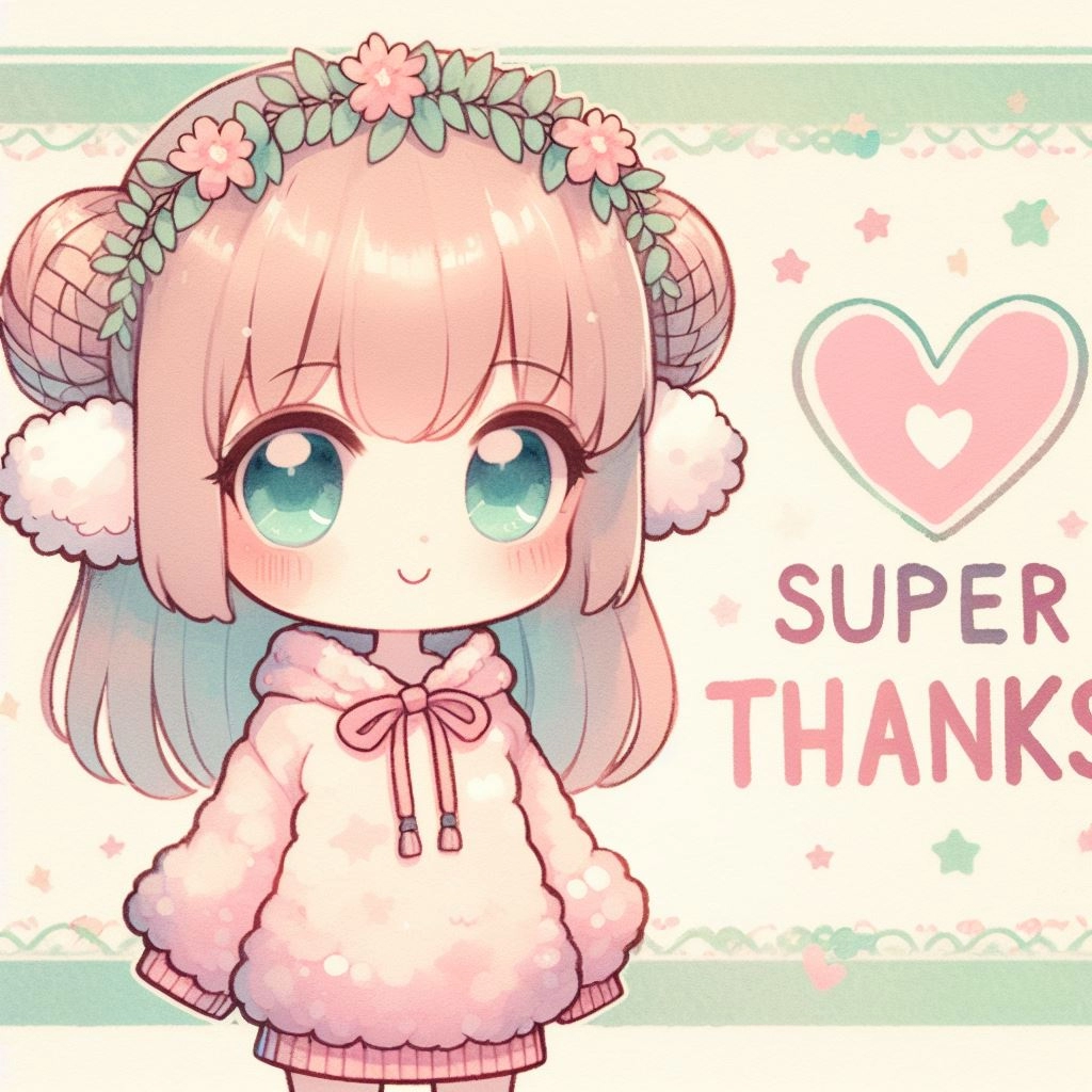 すぅぱぁさんくす。