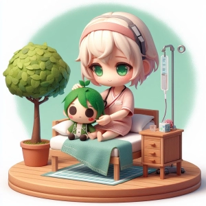 ”ね　あしたもいっしょに、いてくれる…？”